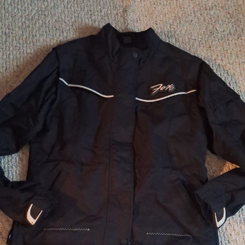 Fox Black Jacket with White Detailing